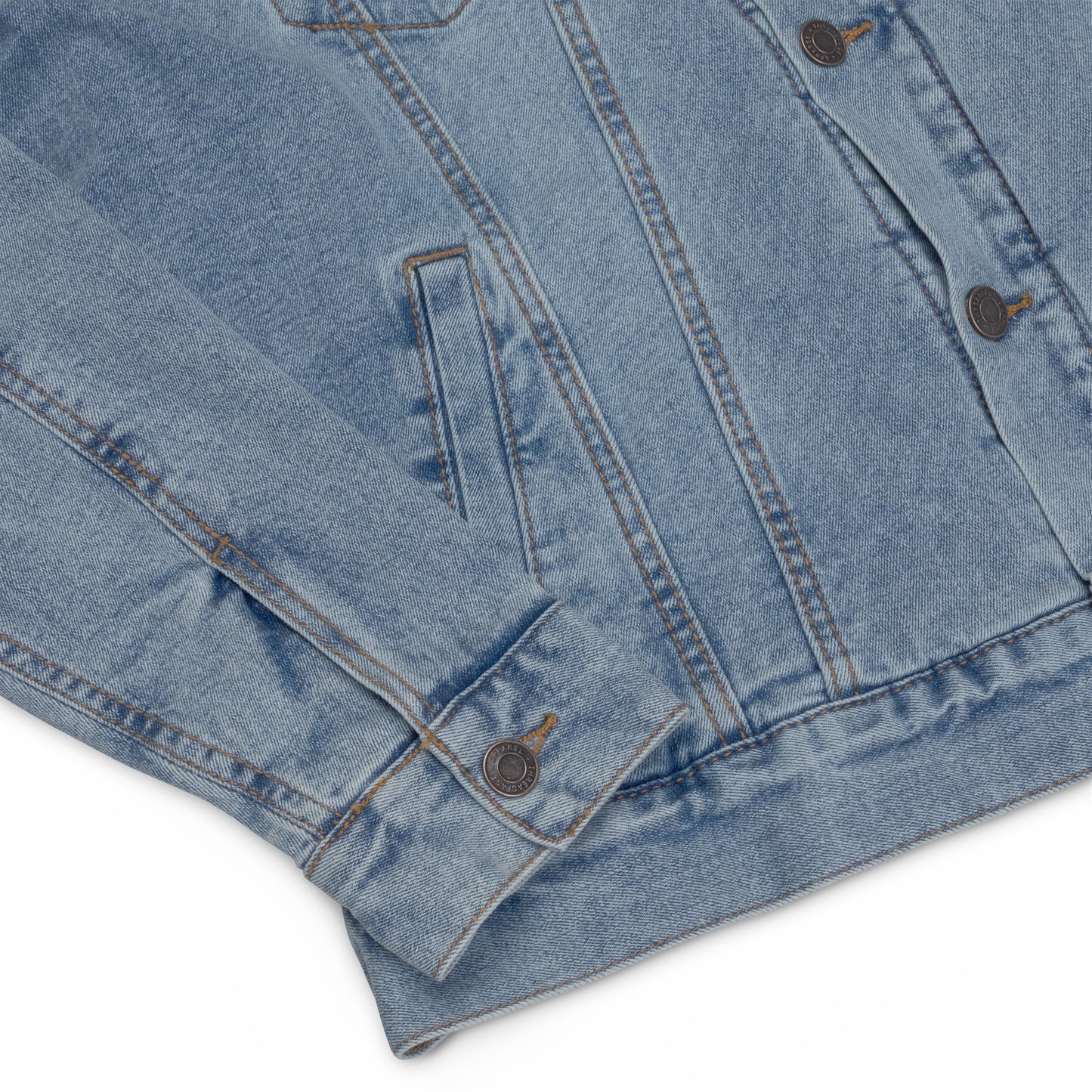 Estevez Embroidery Logo denim sherpa jacket
