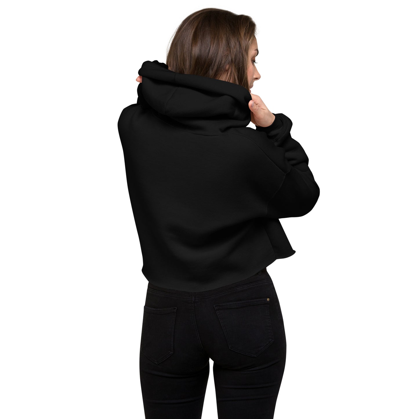 Estevez Embroidery Logo Crop Hoodie