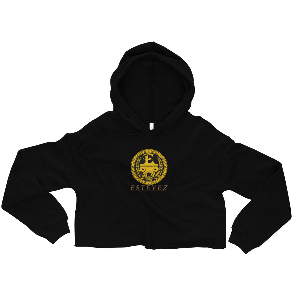 Estevez Embroidery Logo Crop Hoodie
