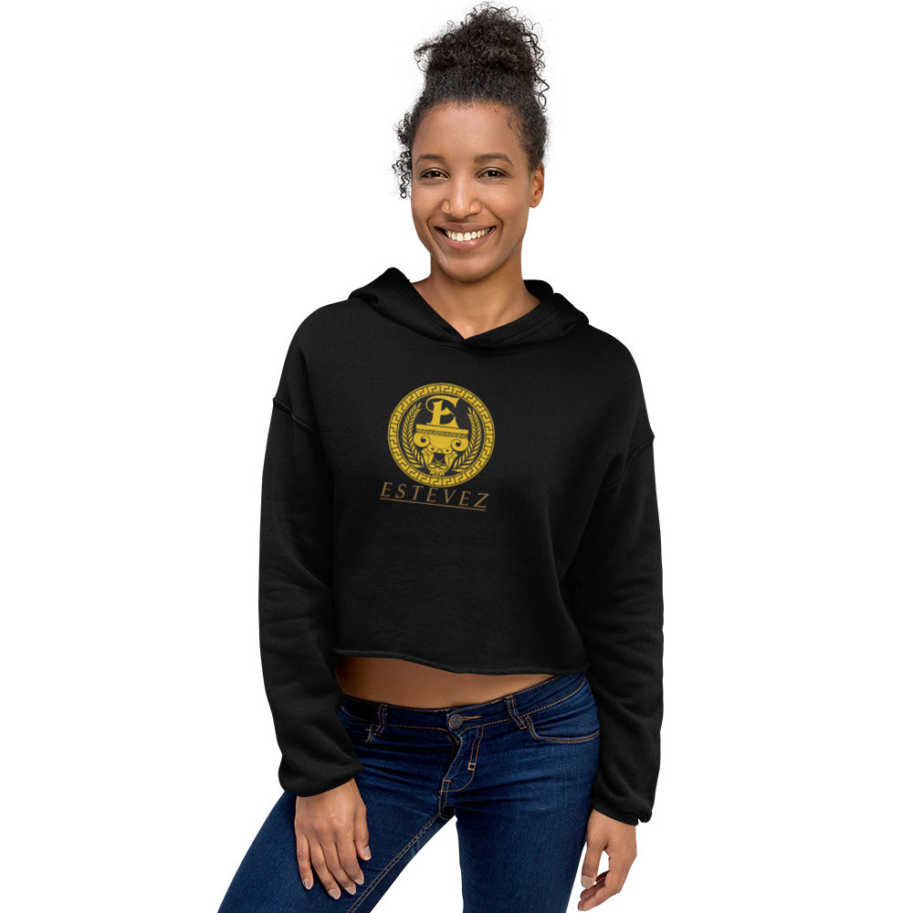 Estevez Embroidery Logo Crop Hoodie