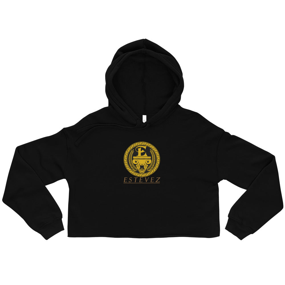 Estevez Embroidery Logo Crop Hoodie