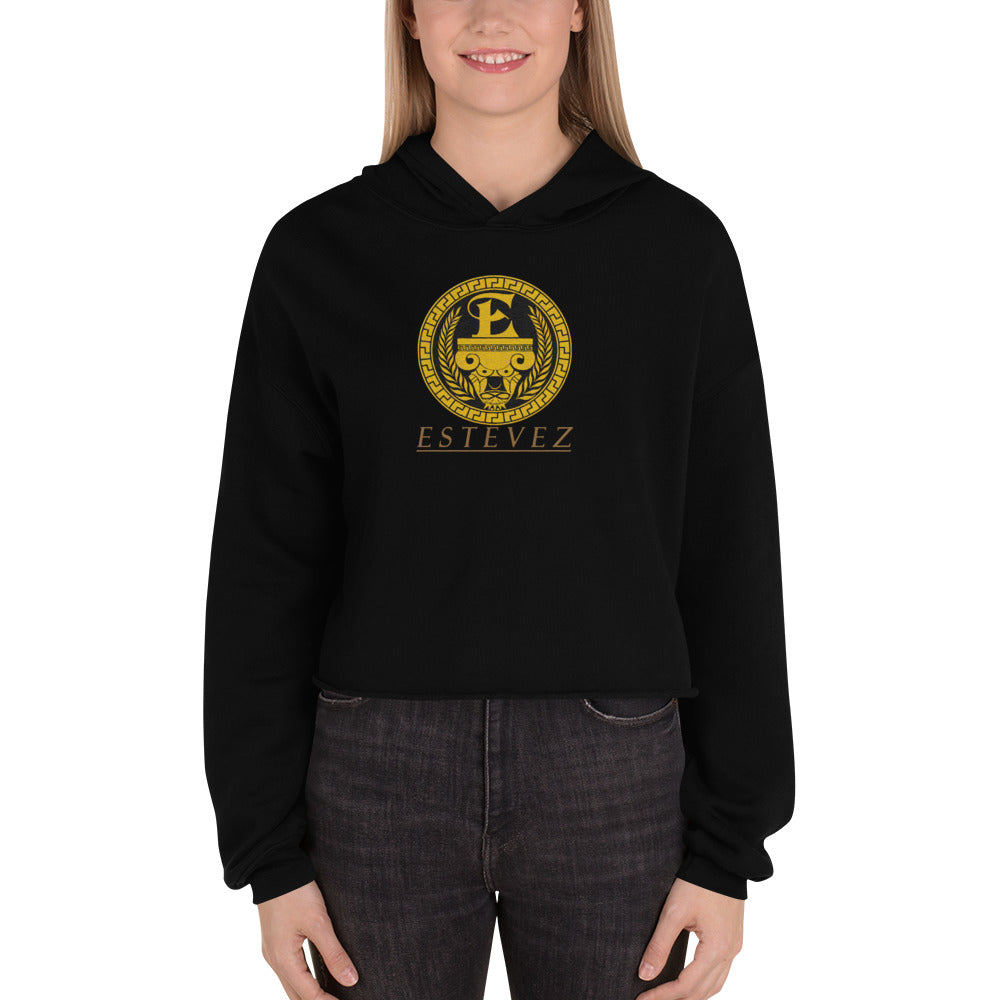 Estevez Embroidery Logo Crop Hoodie