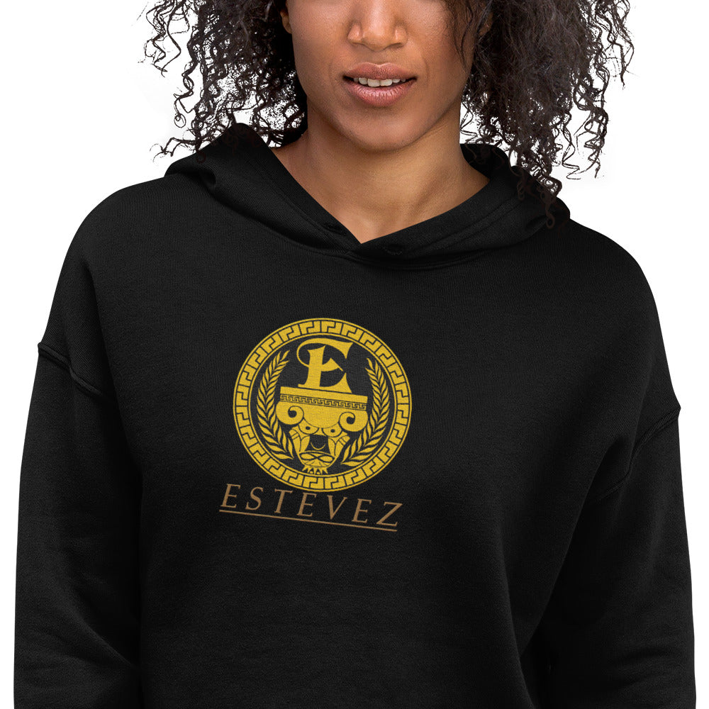 Estevez Embroidery Logo Crop Hoodie