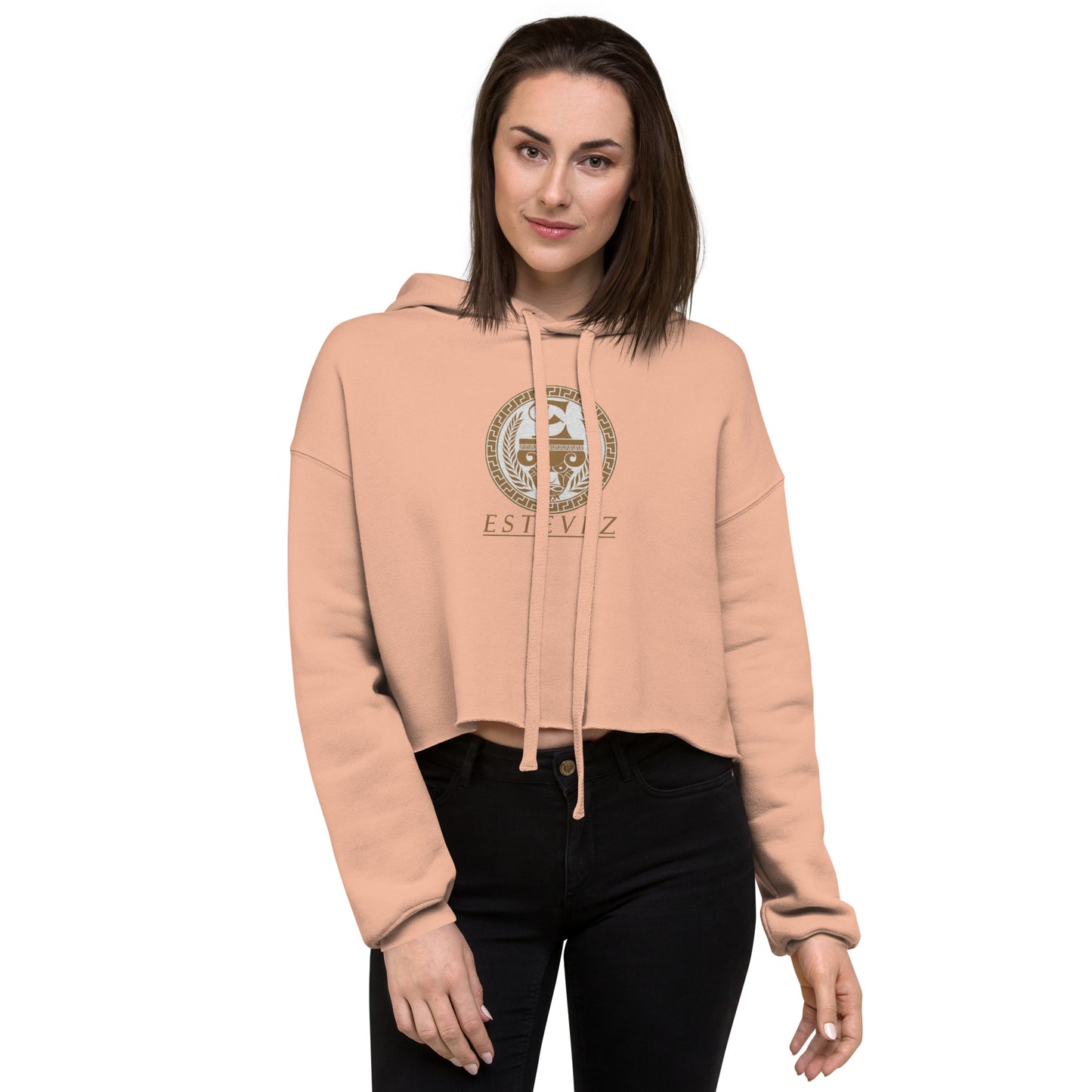 Sudadera corta con logo bordado de Estevez