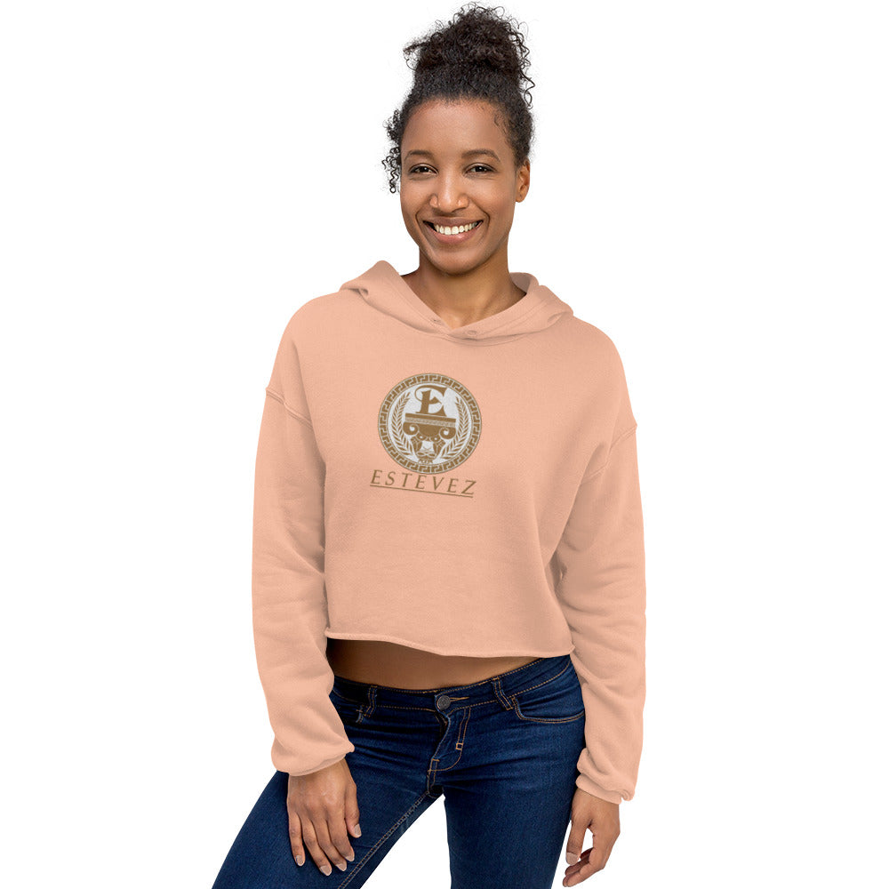 Sudadera corta con logo bordado de Estevez