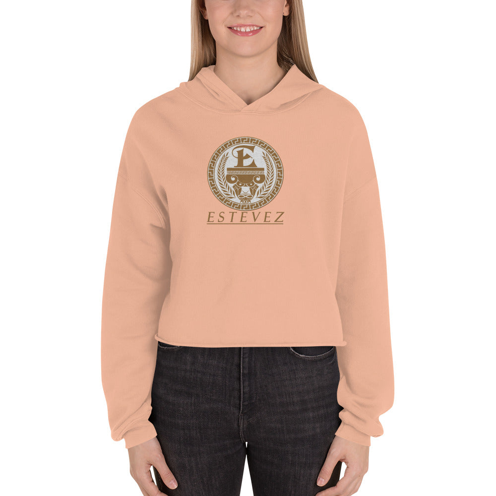 Sudadera corta con logo bordado de Estevez