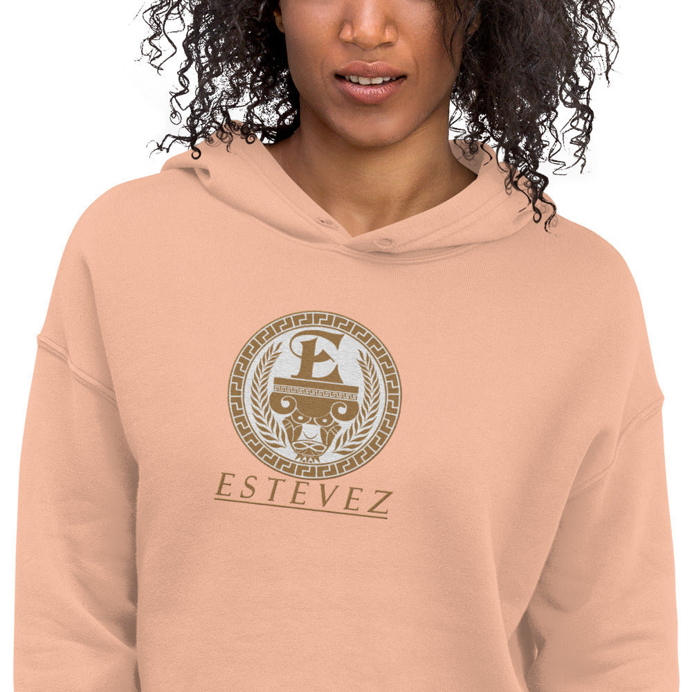 Sudadera corta con logo bordado de Estevez