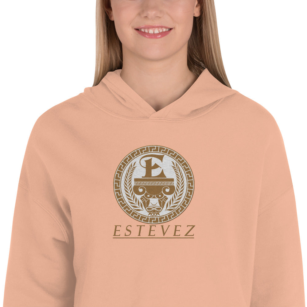 Sudadera corta con logo bordado de Estevez