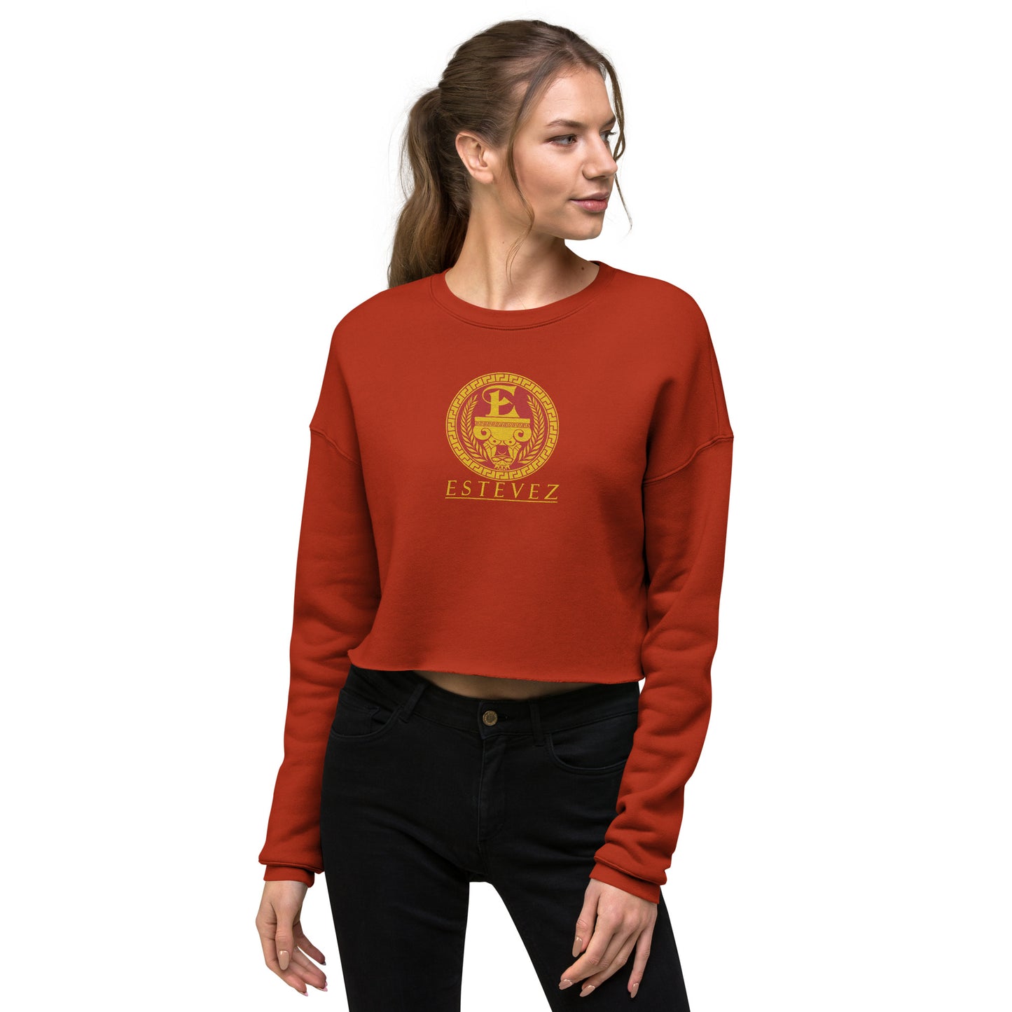Estevez Embroidery Logo Crop Sweatshirt