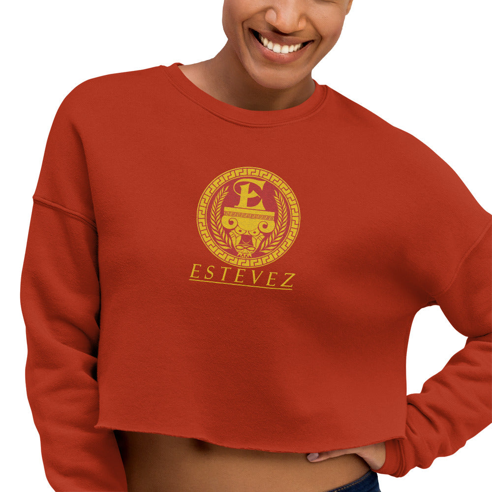 Estevez Embroidery Logo Crop Sweatshirt