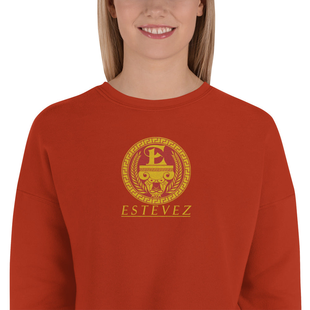 Estevez Embroidery Logo Crop Sweatshirt