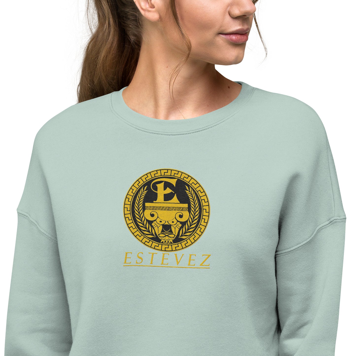 Estevez Embroidery Logo Crop Sweatshirt