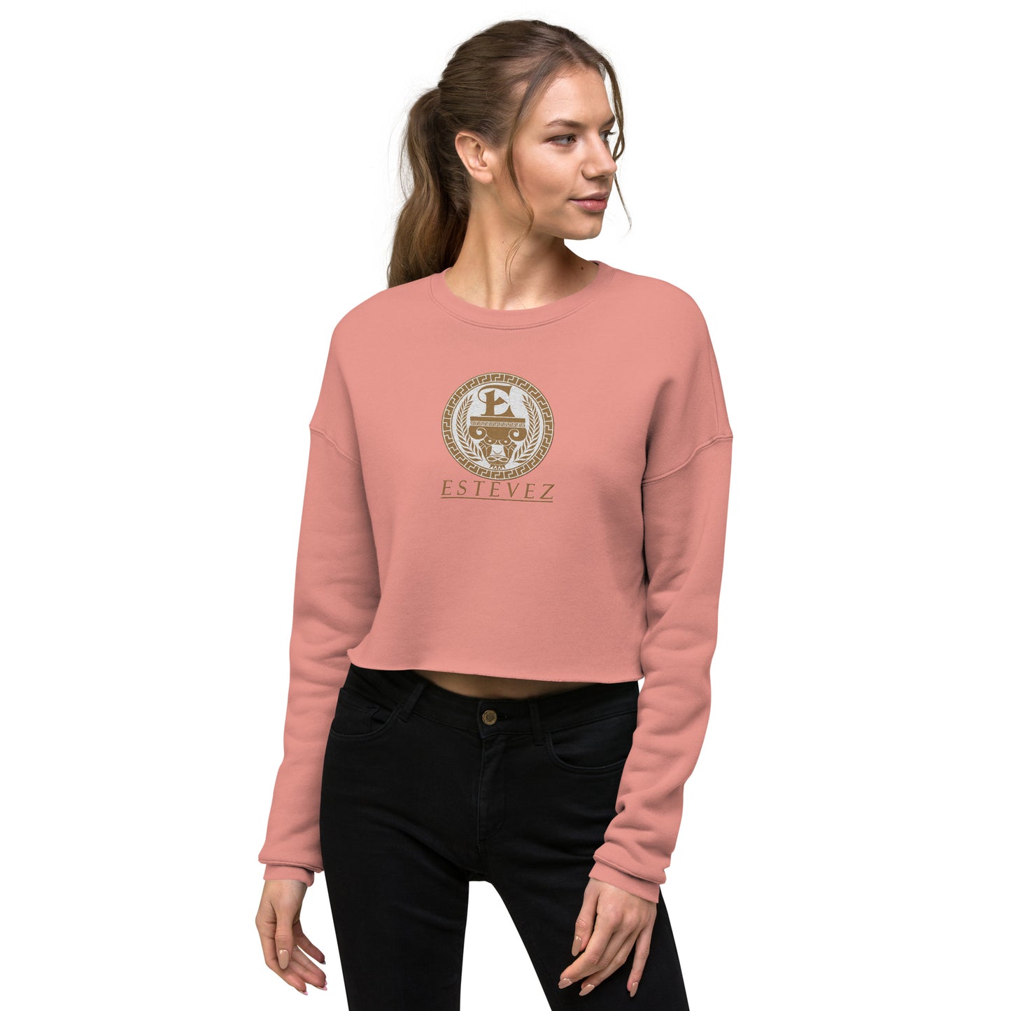 Estevez Embroidery Logo Crop Sweatshirt