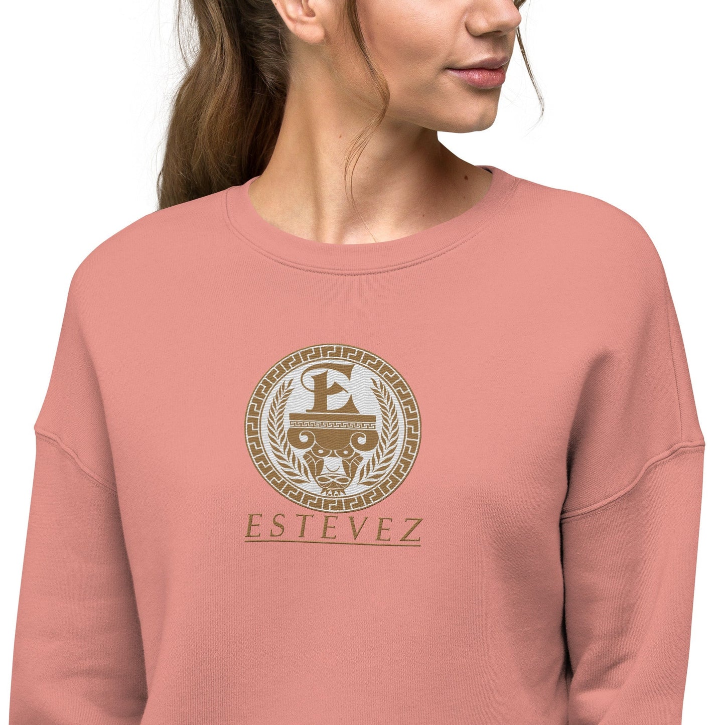 Estevez Embroidery Logo Crop Sweatshirt