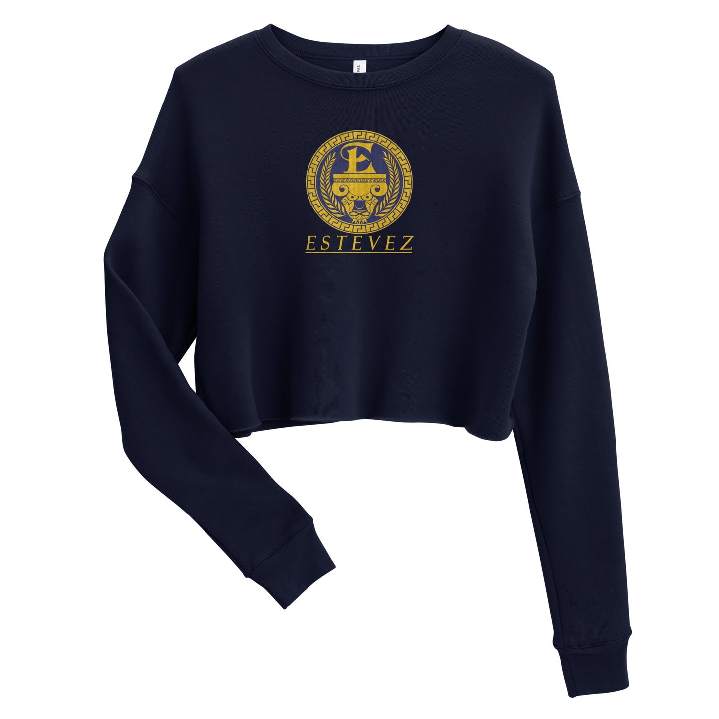Sudadera corta con logo bordado de Estevez