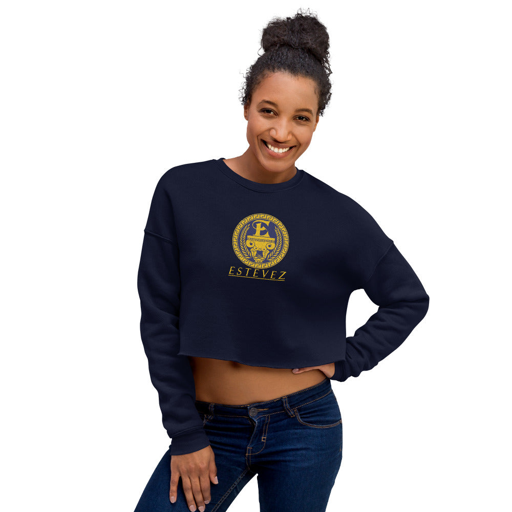 Sudadera corta con logo bordado de Estevez