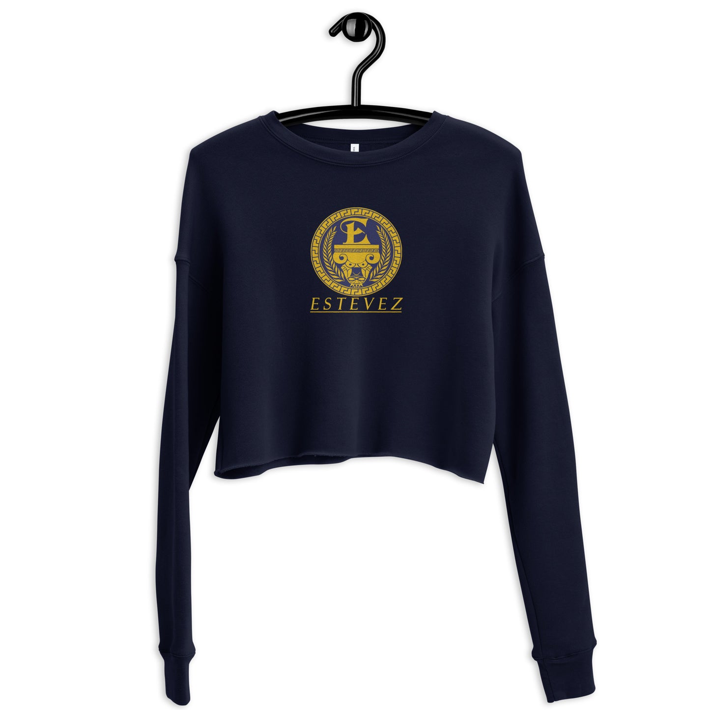 Sudadera corta con logo bordado de Estevez