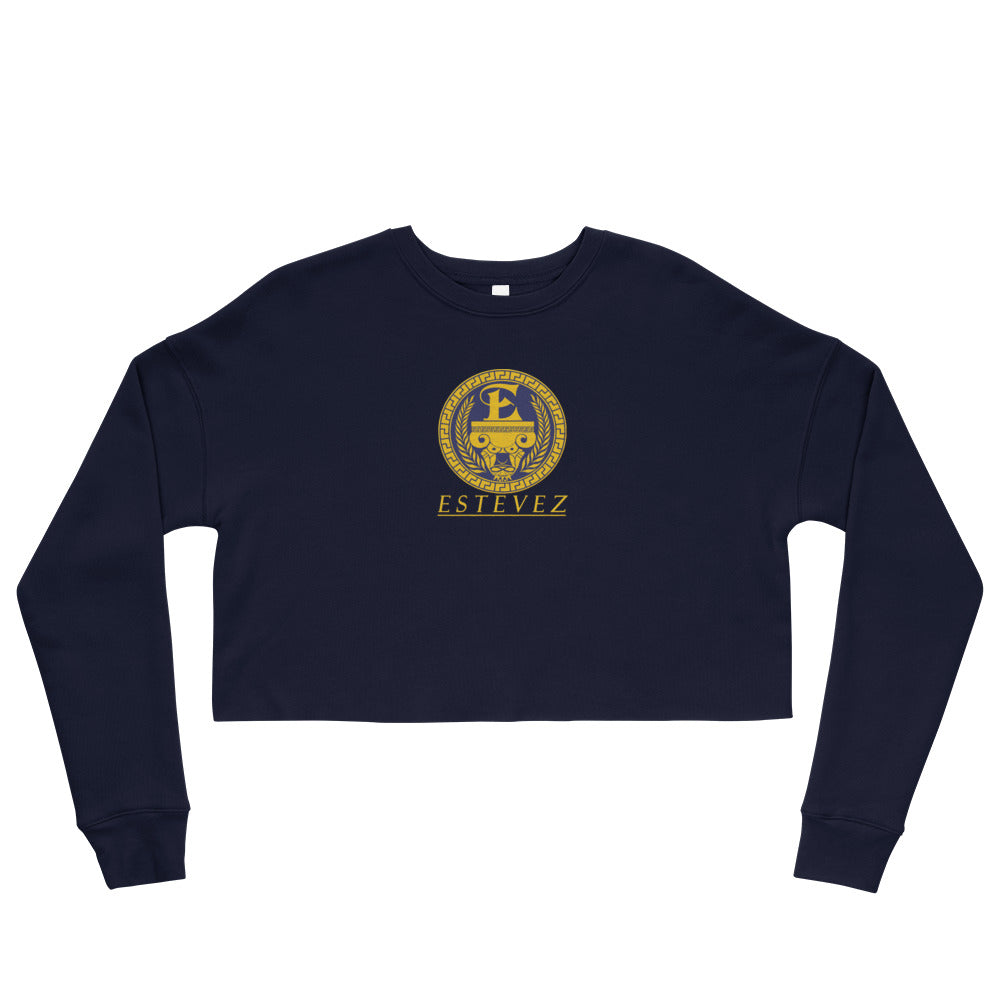 Sudadera corta con logo bordado de Estevez